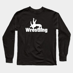 Wrestling Suplex Sticker Long Sleeve T-Shirt